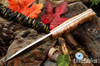Bark River Knives: Aurora - CPM MagnaCut - Natural Maple Burl - Black Liner - Mosaic Pins #2