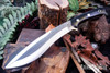 Bark River Knives: Camp Bolo CPM-154 - Black Canvas Micarta - Red Liners