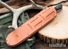 Bark River Knives: Camp Bolo CPM-154 - Bone White Micarta - Blue Liners