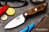 Bark River Knives: PSK - CPM 3V - Dark Curly Maple - Black Liners #1