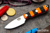 Bark River Knives: PSK - CPM 3V - Escanaba Eskimo G-10 - Orange Liners
