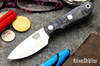 Bark River Knives: PSK - CPM 3V - Gray Tigertail Maple Burl - Red Liner
