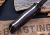 Bradshaw Blades: Stubby EDC - Burlap Micarta - Green Liners - D2 Tool Steel - BB16DK004