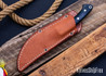 Bark River Knives: Fox River Trailing Point - 154CM - Black & Green Canvas Micarta - Thick Blue Liners