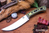 Bark River Knives: Fox River Trailing Point - 154CM - Bumblebee G-10 - Orange Liner - Mosaic Pins