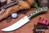 Bark River Knives: Fox River Trailing Point - 154CM - Bumblebee G-10 - Thick Orange Liners - Mosaic Pins