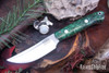Bark River Knives: Little Caper - MagnaCut - Forest Green Maple Burl - Black Liner