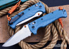 Benchmade Knives: 18060S Adira - AXIS Lock - Depth Blue Grivory - CPM-MagnaCut - Partially Serrated