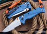 Benchmade Knives: 18065 Mini Adira - AXIS Lock - Depth Blue Grivory - CPM-MagnaCut - Partially Serrated