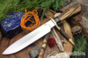 Bark River Knives: Mike Stewart Bowie - A2 - Bocote #6