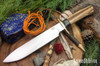 Bark River Knives: Mike Stewart Bowie - A2 - Zebrawood #3