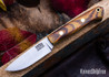Bark River Knives: Little Creek - MagnaCut - Osage Orange - Green Liners - Brass Pins #1