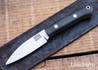 Bark River Knives: Little Carver - MagnaCut - Green Linen Micarta - White Liners
