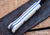 Bark River Knives: Little Carver - MagnaCut - Ivory G-10 - Blue Liners - Hollow Pins