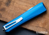 Core Edge USA: 0331 Pulsar OTF - Blue Anodized Aluminum - MagnaCut - Blasted Double Edge