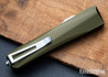 Core Edge USA: 0331 Pulsar OTF - OD Green Anodized Aluminum - MagnaCut - Blasted Single Edge