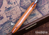 Carter Cutlery: Carter - Persian - Natural Linen Micarta - Orange G10 Liners - CC16FK004
