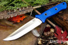 Bark River Knives: Gen 2 Bravo 6 - CPM 3V - Blue Glow G-10 - Matte