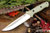 Bark River Knives: Gen 2 Bravo 6 - CPM 3V - Ghost Green Jade G-10 - Matte