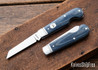 RoseCraft Blades: Elk River Easy Open Jack - Denim Micarta - D2 Tool Steel