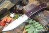 Bark River Knives: Red Flag - MagnaCut - Burgundy Canvas Micarta