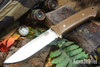 Bark River Knives: Red Flag - MagnaCut - Coyote Brown G-10 - Gray Liner - Brass Pins