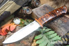 Bark River Knives: Red Flag - MagnaCut - Dark Curly Maple - Red Liners #2