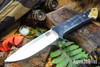 Bark River Knives: Red Flag - MagnaCut - Gray & Yellow Maple Burl - Mosaic Pins
