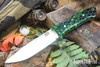 Bark River Knives: Red Flag - MagnaCut - Hulk Caged Voodoo Resin - Toxic Green Liners