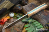 Bark River Knives: Red Flag - MagnaCut - Natural Curly Maple - Green Liners