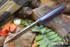 Bark River Knives: Red Flag - MagnaCut - Purple G-10 - Green Liners - Mosaic Pins