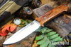 Bark River Knives: Red Flag - MagnaCut - Purple Heart Burl - Mosaic Pins #1