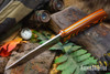Bark River Knives: Red Flag - MagnaCut - Tigerstripe G-10 - Thick Orange Liners - Brass Pins