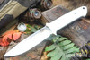 Bark River Knives: Red Flag - MagnaCut - White G-10 - Blue Liners