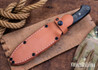 Bark River Knives: Red Flag - MagnaCut - Red G-10 - Orange Liners - Brass Pins