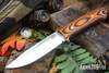Bark River Knives: Red Flag - MagnaCut - Orange & Black Suretouch - Matte - Thick Blue Liners