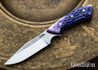 Carter Cutlery: Mini Aviator- Purple Jigged Bone - Dark Red G10 Liners