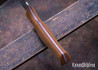 Osprey Knife & Tool: Warthog - Vintage Natural Canvas Micarta - Cherry Red G10 Liners & Pin - Nitro V
