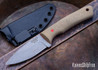 Osprey Knife & Tool: Warthog - OD Green Canvas Micarta - Cherry Red G10 Liners & Pin - Nitro V