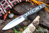 Bark River Knives: UP Gunny 3V - Gray & Black Suretouch - Matte