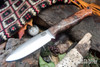 Bark River Knives: UP Gunny 3V - Hellfire Maple Burl - Mosaic Pins