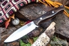 Bark River Knives: UP Gunny 3V - Walnut Burl - Orange Liners