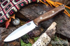 Bark River Knives: UP Gunny 3V - American Walnut - Red Liners - Mosaic Pins
