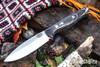 Bark River Knives: UP Gunny 3V - Bog Oak - White Liners