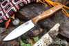 Bark River Knives: UP Gunny 3V - Mesquite Burl - Red Liners #1