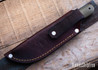 Lishen Knives: Orson 2 - Green Canvas Micarta - Brass Pins - Red Liners - AEB-L - LK12HK025
