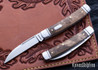 RoseCraft Blades: Mud Creek Congress - Burlwood - D2 Tool Steel
