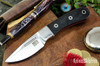 Bark River Knives: Essential - MagnaCut - Black Canvas Micarta - Red Liners - Mosaic Pins