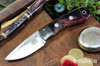 Bark River Knives: Essential - MagnaCut - CF Bolster - Firestar Krakken Voodoo Resin - Red Liners