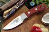 Bark River Knives: Essential - MagnaCut - Crimson Burlap Micarta - White Liners